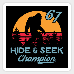 Xeire Bigfoot Real Hide and Seek Champion Magnet